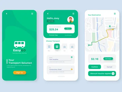 Transport Company App UI Design - with ADOBE XD adobe xd app ui design transport company ui design ui design