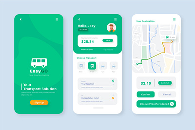 Transport Company App UI Design - with ADOBE XD adobe xd app ui design transport company ui design ui design