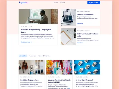 Blog Website article design article pages blog blog design blog page blog redesign blog web blog website clean clean ui design illustraion illustration logo minimal ui ui design ui illustration website website design
