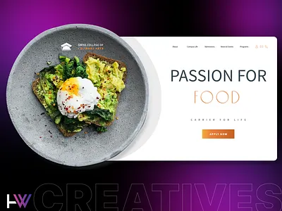 Web Design for Swiss College of Culinary Arts branding chef cheflife cooking cookingschool culinary school culinaryarts culinarycollege design figma illustration logo webdesign