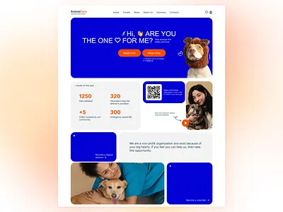 Animal shelter website animal animal shelter animal shelter website cat clean design dog dog breeding ui ui design ux ux design web design