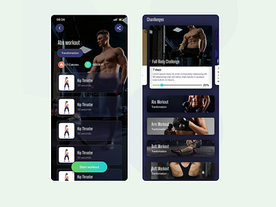 Pa-Fitness app illustration ui ux web design