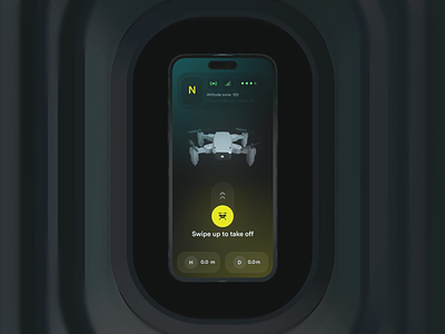 Drone - Smart control app 3d animation app city concept control design drone droneshot futuristic gradient layout monitor product productapp record skyline ui uxui visual