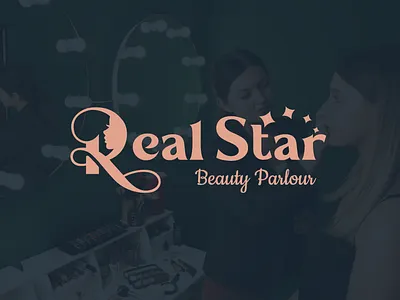 Real Star Beauty Parlour Logo animation beauty parlour logo beautylogo branding cosmetics logo graphic design latest logo logo logo design new logo parlour logo skin care logo trending logo beauty