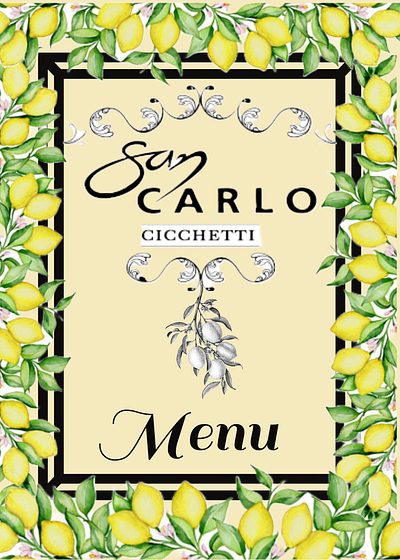 San Carlos Menu Mockup graphic design photoshop typography