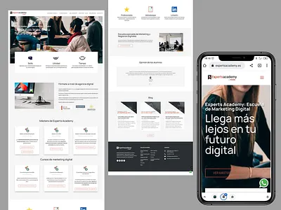 Mejorando Experts Academy app design graphic design ui ux