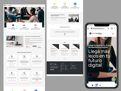Mejorando Experts Academy app design graphic design ui ux