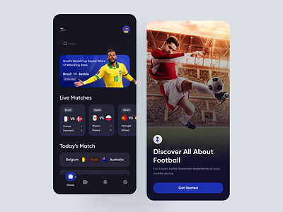 Live Score App app app design design fifa fifa world cup filllo football app interface live match live score livescore match streaming mobile mobile app score sports sports app ui ux world cup