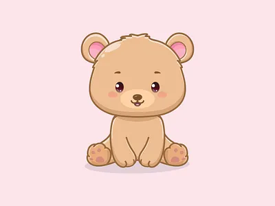 cute bear illustration animal cartoon animal logo baby bear bear bear illustration bear logo bear mascot chibi animal cute bear cute logo kawaii animal kawaii bear kawaii logo