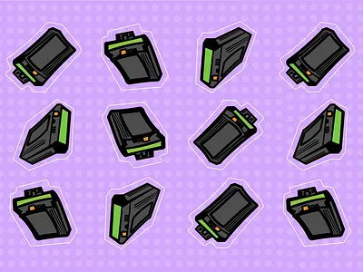 ‘Hit My Hotline’ stickers graphic design illustration