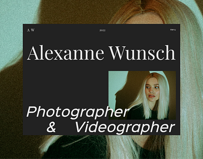 Photography Website | AW photography portfolio photography website photography website design ui ux uxdesign uxui webdesign website