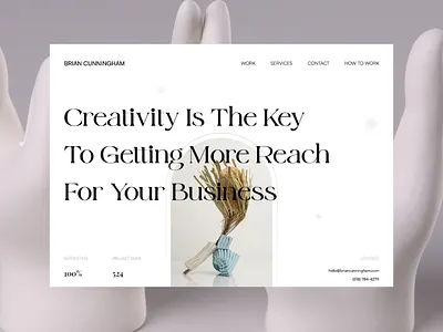 Portfolio Website | Brian Cunningham branding design design studio website portfolio website ui ux uxdesign uxui webdesign website