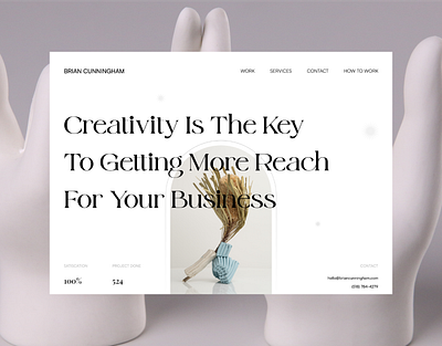 Portfolio Website | Brian Cunningham branding design design studio website portfolio website ui ux uxdesign uxui webdesign website