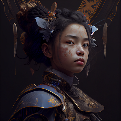 ‘Lotus Samurai I’ art art direction concept digital art digital image illustration photo retouching retouching