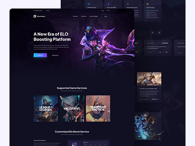Boosting Service UI app boost boosting design ui ux valorant