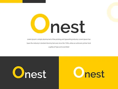 Onest Logo brand branding design graphic design illustration logo typography vector