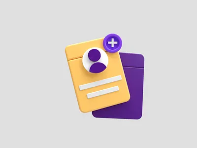 Profile 3d 3d illustration branding c4d design motion graphics ui