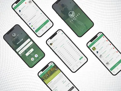 Golf Mobile App branding design graphic design ui ux