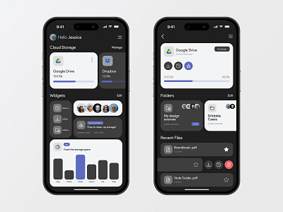 File Manager | Mobile App app cloud cloud storage dashboard file file manager folder ios manager mobile mobile app organize storage ui