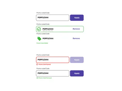 Entering A Promo Code branding business code design figma process promo code typography ui vector