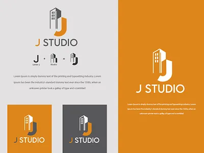 J-Studio Logo brand branding design graphic design illustration logo typography vector