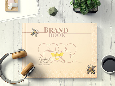 Brand of scented candles for a cosmetics store advertising brand book brand identity cosmetic store logo design marketing pattern scented candles typography vector
