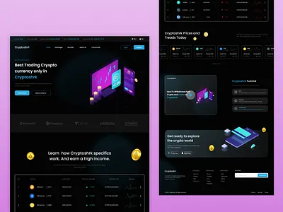 Website-Design-Cryptoshrk branding design graphic design ui ux
