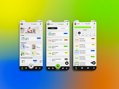 Services app app design product design ui