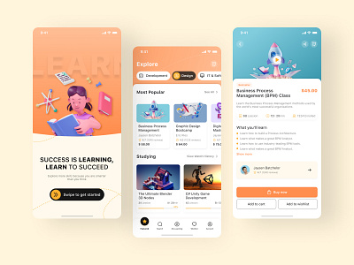 Edtech App UI UX design app design course app courses e learning edtech edtech design education education app learning app learning platform mobile app design online education udemy ui ui design uiux ux design