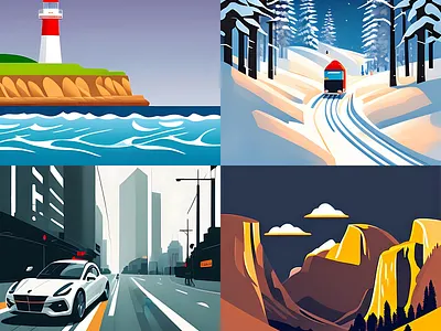 vector art - landscape branding design flat illustration flat vector illustration logo ui ux vector vector art