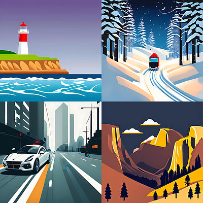 vector art - landscape branding design flat illustration flat vector illustration logo ui ux vector vector art
