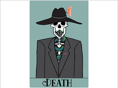 Death 70s design graphic design illustration tarot tarot deck