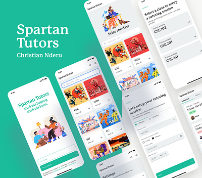 College Tutoring - Mobile Application app brand strategy branding graphic design ui ux