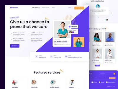 Medicare landing page clinic dentist dermatology doctor health healthcare hospital landing page lifecare medical medicare medicine uiux web design website