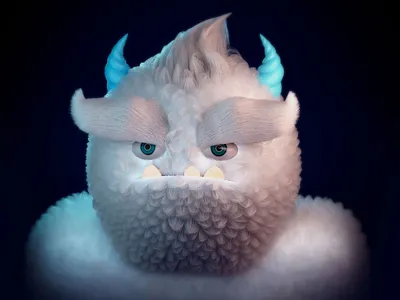 Yeti | Character Design 3d b3d character character design digital art illustration monster yeti