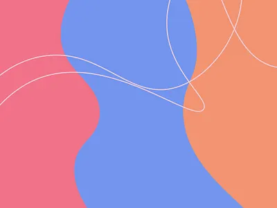 abstract background tricolor pink, blue, orange color graphic design ui