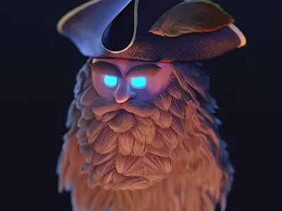 The Cap'n | Character Design 3d animation b3d character character design digital art illustration pirate