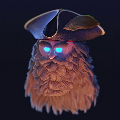 The Cap'n | Character Design 3d animation b3d character character design digital art illustration pirate