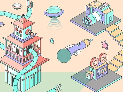 Pagoda art design digital art drawing illustration illustrator vector