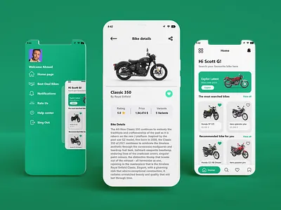 application for selling motorcycles app app design figma ui ui ux ui ux design