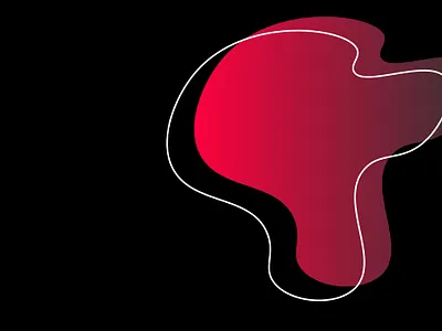 abstract black background with pink fluid object illustration ui