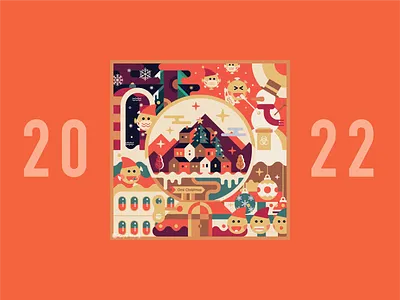 Christmas - 2022 christmas design graphic illustration square