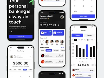BankGupar - Banking App app awsmd bank banking banking app credit card design e wallet finance financial mobile mobile app money money transfer payment savings transactions ui ux wallet