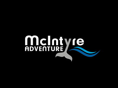 LOGO MCINTYRE ADVENTURE adventure branding design ggr goldengloberace graphic design illustration lettermark logo mcintyre sailing waves whaletail
