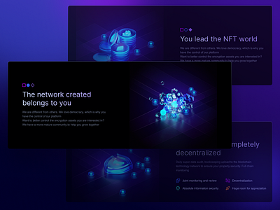 Blockchain official website design 3d blockchain graphic design ui web