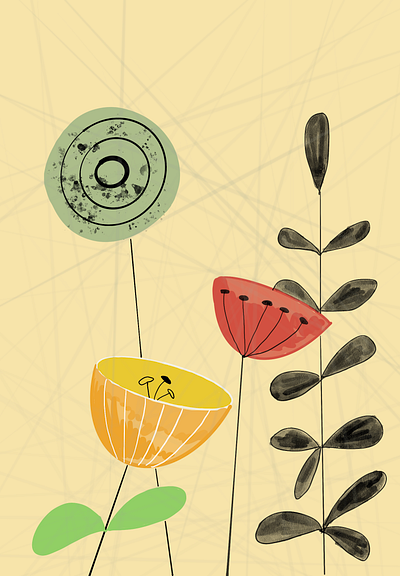 Abstract Art abstract design illustration minimalistic modern procreate