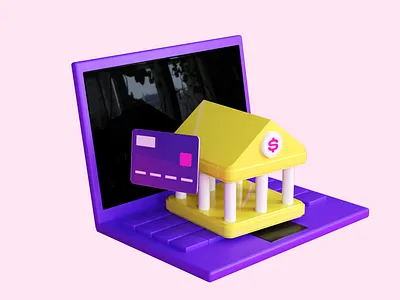 Finances 3d 3d illustration branding c4d design illustration motion graphics redsift3d ui
