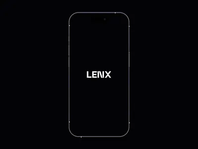 Lenx – Splash Screen Interaction animation app design interaction landing product screen splash ui ux