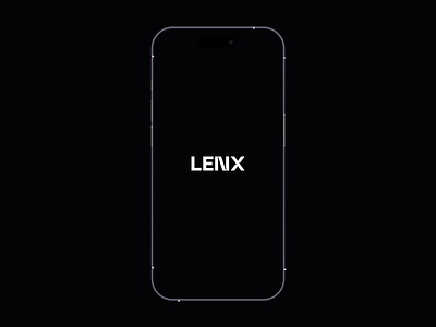 Lenx – Splash Screen Interaction animation app design interaction landing product screen splash ui ux