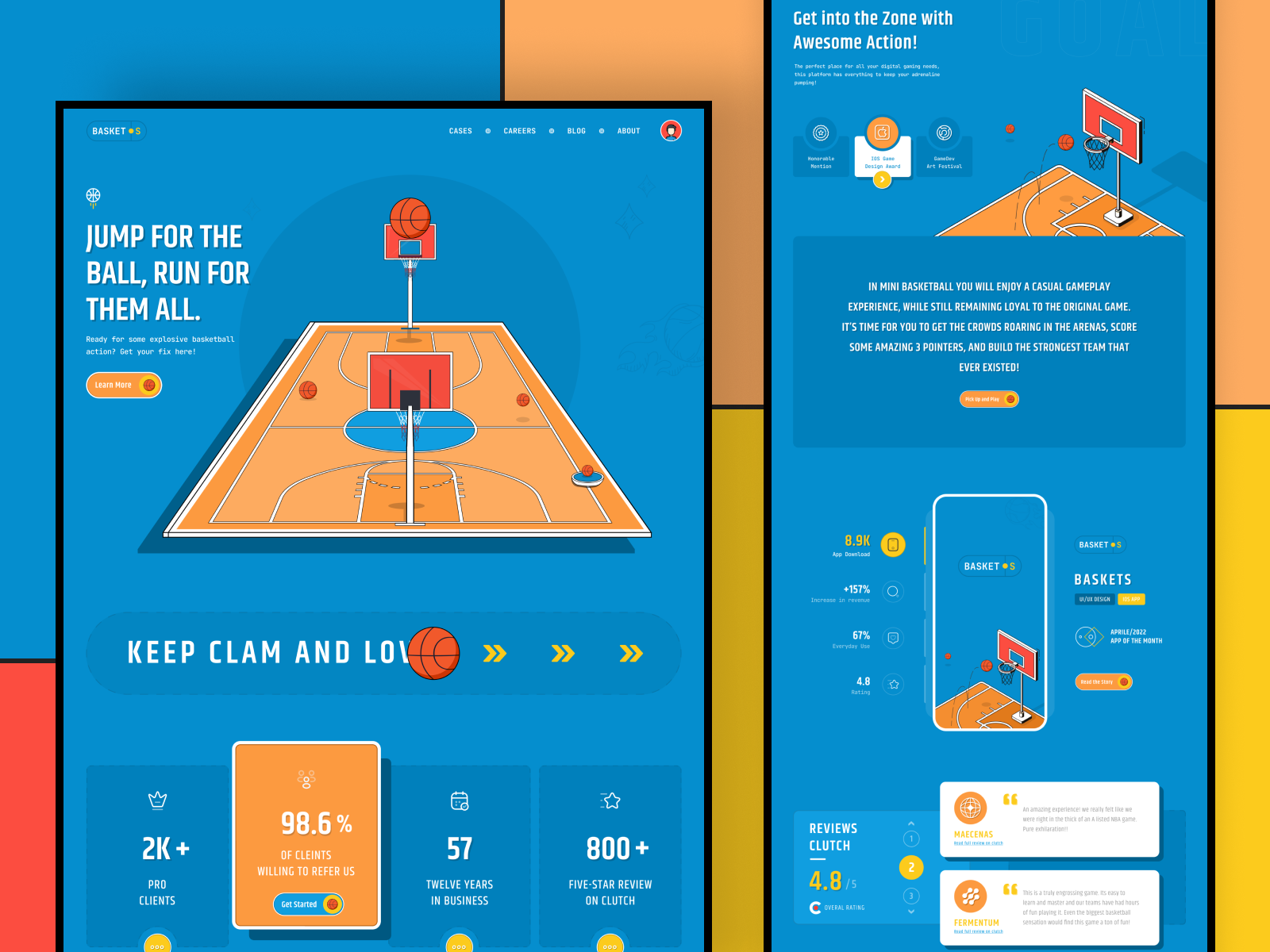 Game Landing Page By 300Mind UI/UX For 300Mind On Dribbble